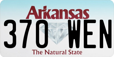 AR license plate 370WEN
