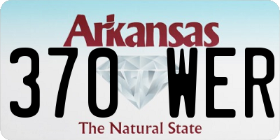 AR license plate 370WER