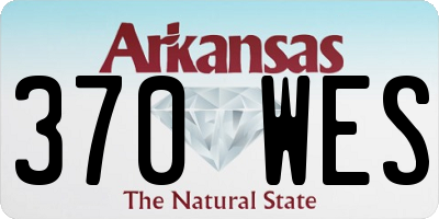 AR license plate 370WES