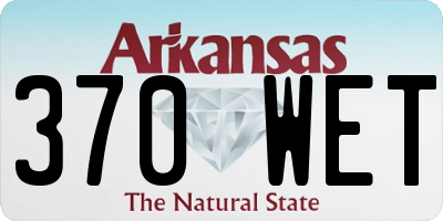 AR license plate 370WET