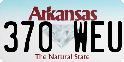 AR license plate 370WEU