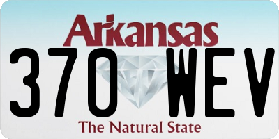 AR license plate 370WEV
