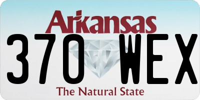 AR license plate 370WEX