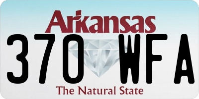 AR license plate 370WFA