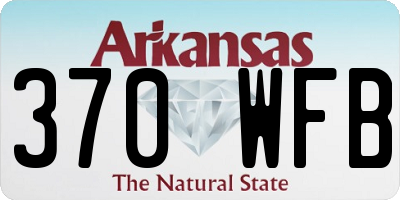 AR license plate 370WFB