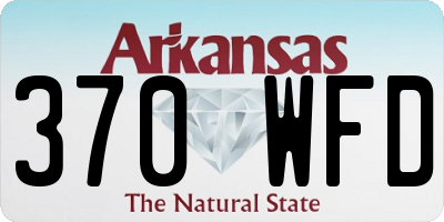 AR license plate 370WFD