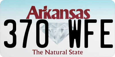 AR license plate 370WFE
