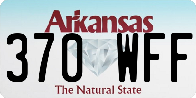 AR license plate 370WFF