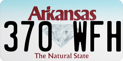AR license plate 370WFH