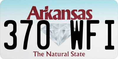 AR license plate 370WFI