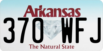 AR license plate 370WFJ