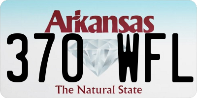 AR license plate 370WFL
