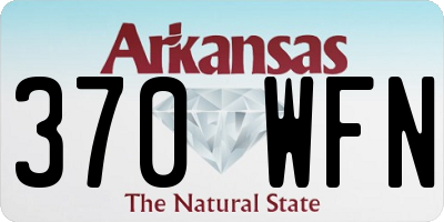AR license plate 370WFN