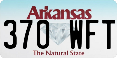 AR license plate 370WFT