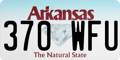 AR license plate 370WFU