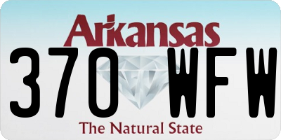 AR license plate 370WFW
