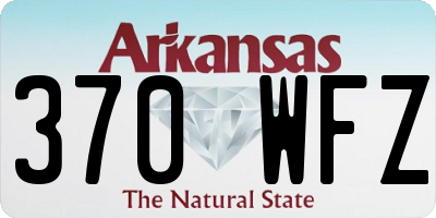 AR license plate 370WFZ