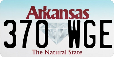 AR license plate 370WGE