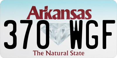 AR license plate 370WGF