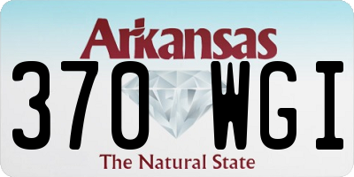 AR license plate 370WGI