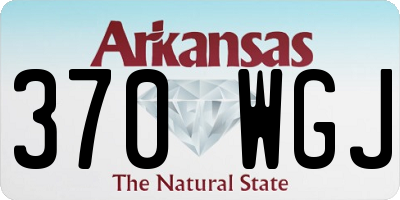 AR license plate 370WGJ