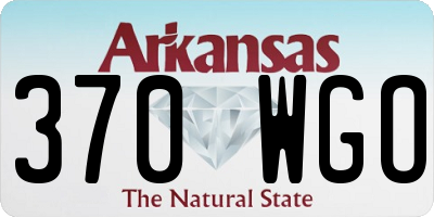 AR license plate 370WGO