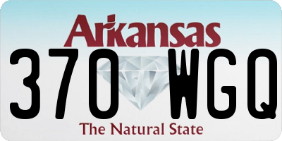 AR license plate 370WGQ