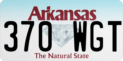 AR license plate 370WGT