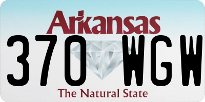 AR license plate 370WGW