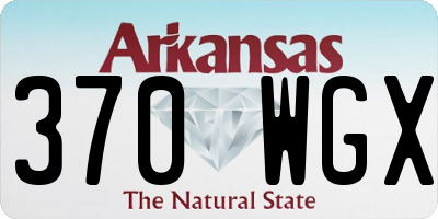 AR license plate 370WGX