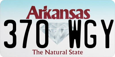 AR license plate 370WGY