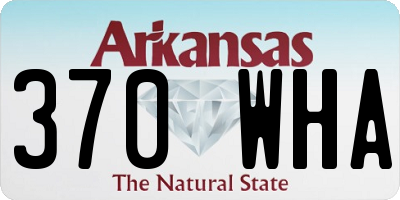 AR license plate 370WHA