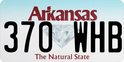 AR license plate 370WHB