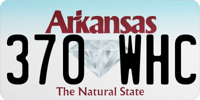 AR license plate 370WHC