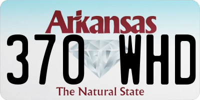 AR license plate 370WHD