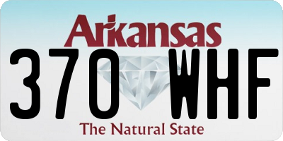 AR license plate 370WHF