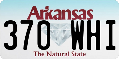 AR license plate 370WHI