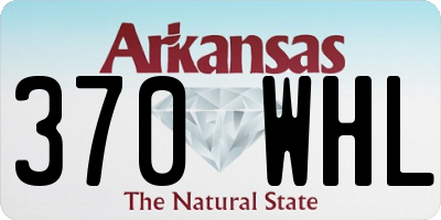 AR license plate 370WHL