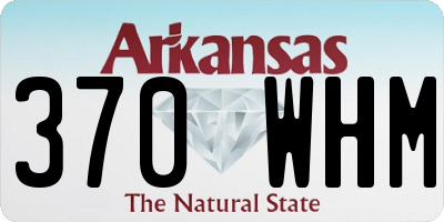 AR license plate 370WHM