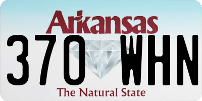 AR license plate 370WHN