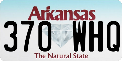 AR license plate 370WHQ