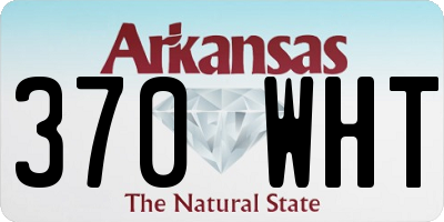 AR license plate 370WHT
