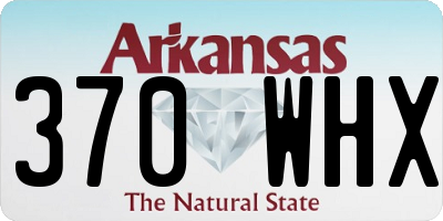 AR license plate 370WHX