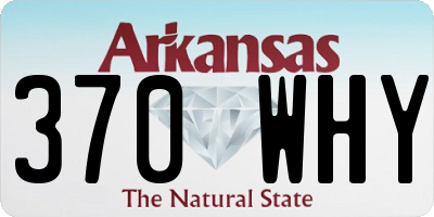 AR license plate 370WHY