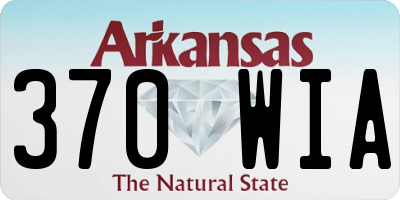 AR license plate 370WIA