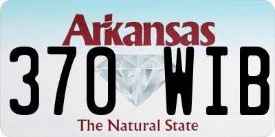 AR license plate 370WIB