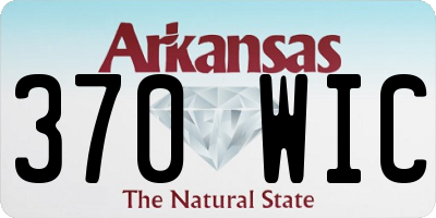 AR license plate 370WIC