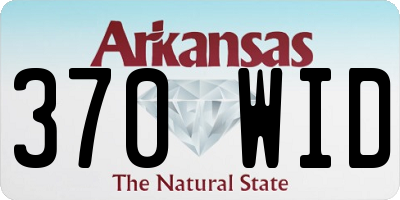 AR license plate 370WID