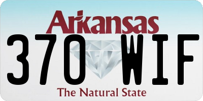 AR license plate 370WIF