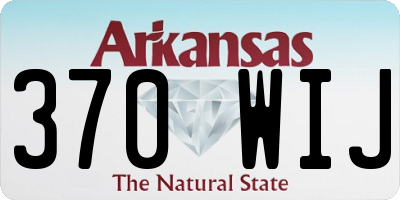 AR license plate 370WIJ